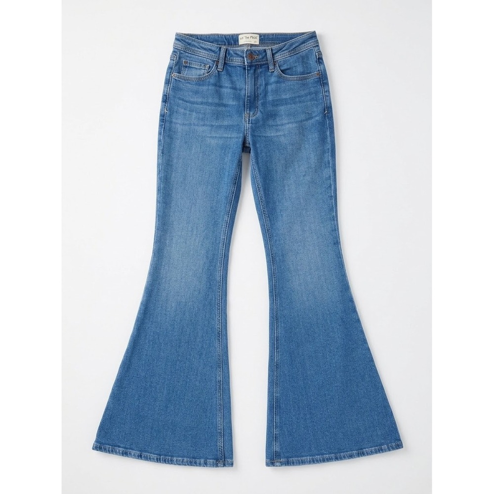 Free People We The Free Love Bomb Flare Jeans Blue 27 S NWT Retro 70s